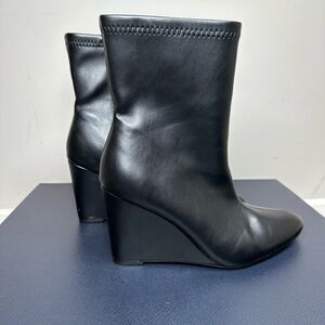A New Day Black Wedge Ankle Booties